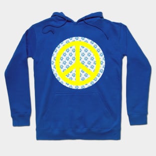 YELLOW Peace Sign Hippie Lifestyle Hoodie